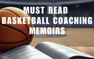 basketball and book on a court with must read coaching memoirs text
