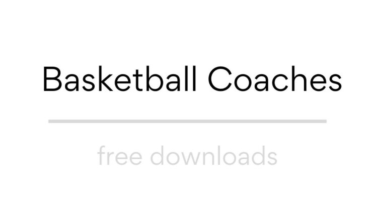 Free downloads for basketball coaches