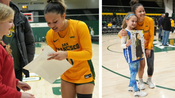 PeaceLoveBasketball interview Jasmine Gayles with young fans