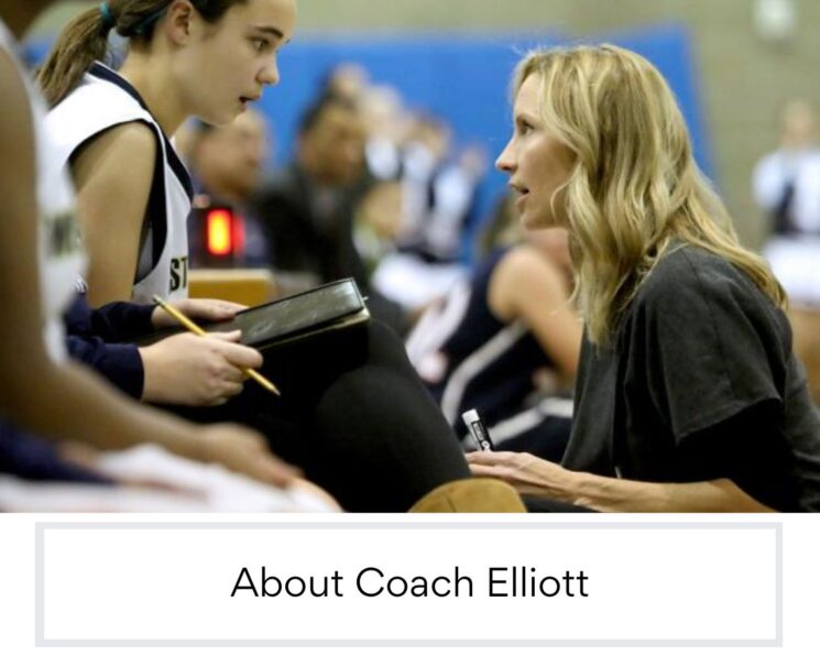 About award-winning basketball coach sonya elliott with player